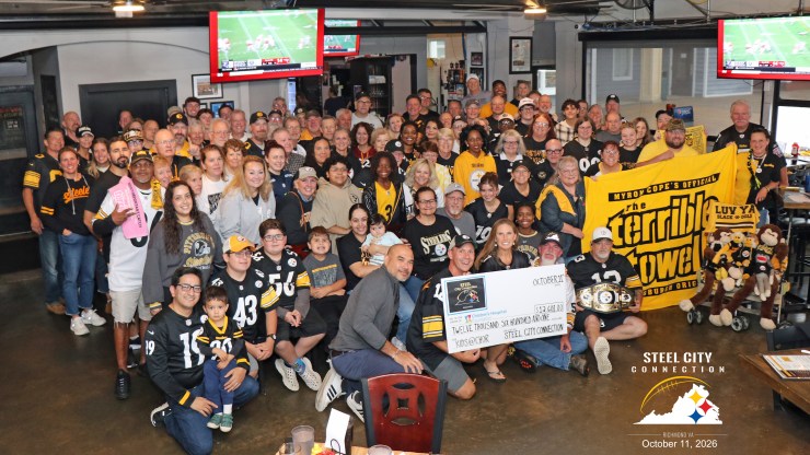 Additional Group photo of the Richmond Steel City Connections presentation of $12,600 to Children's Hospital of Richmond at VCU.